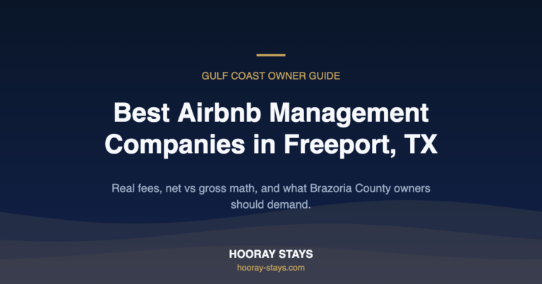 Best Airbnb Management Companies in Freeport TX