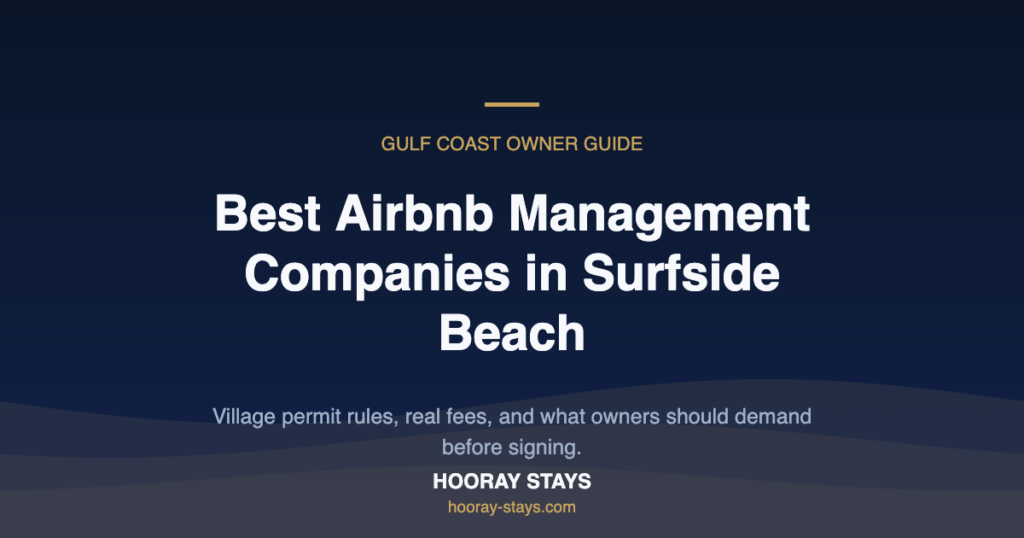 Best Airbnb Management Companies in Surfside Beach